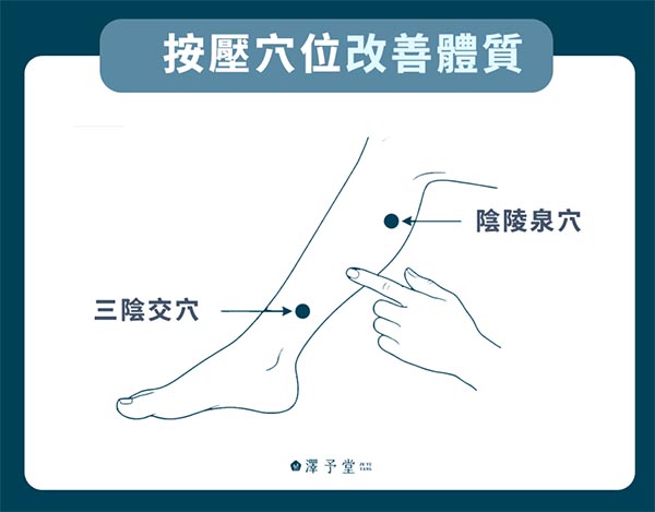 按壓穴位改善體質