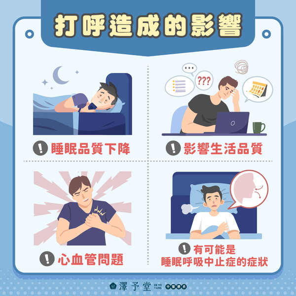 打呼造成的影響