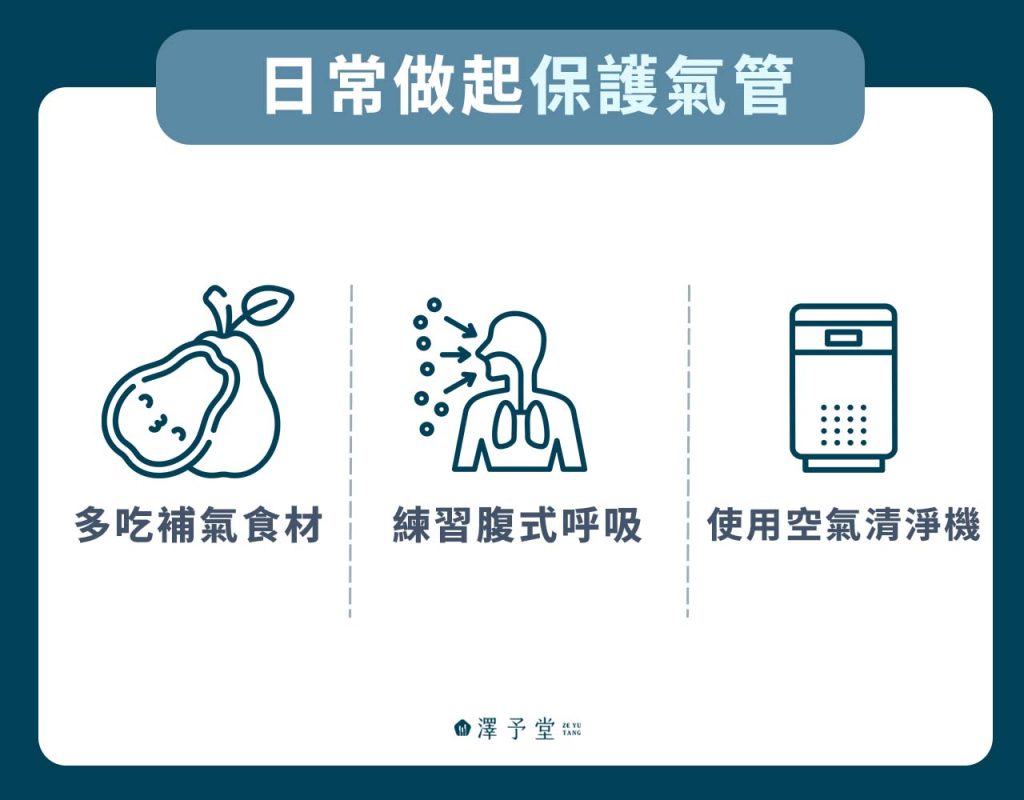 日常做起保護氣管