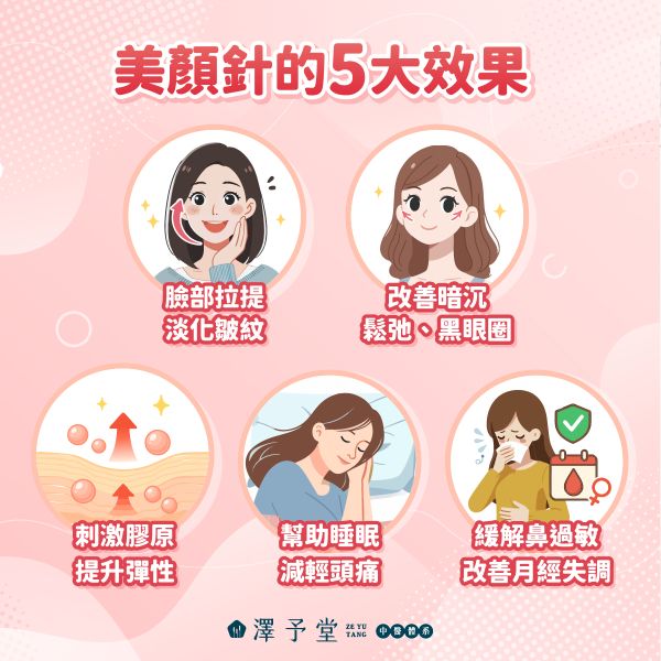 美顏針的五大效果